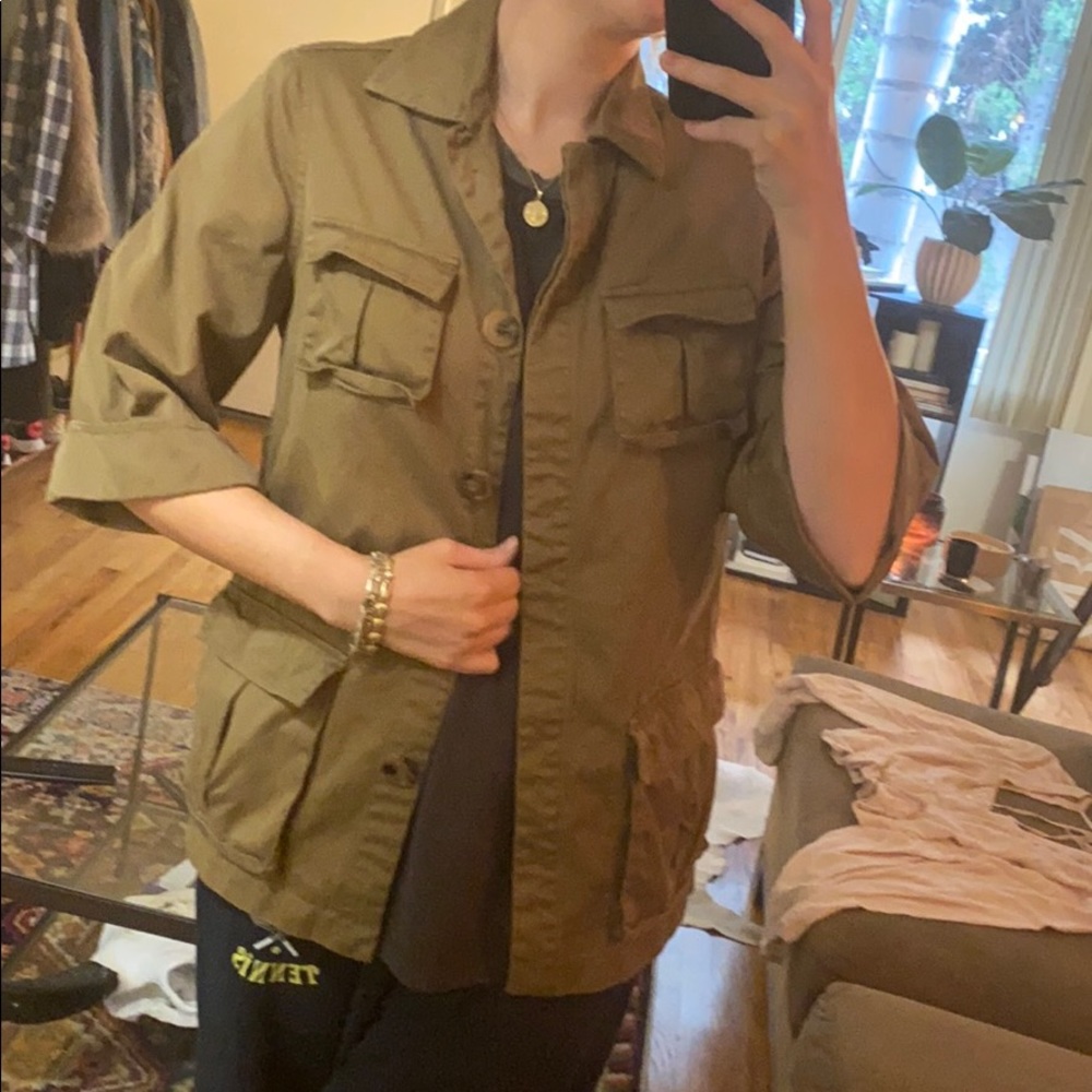 Whit Khaki Utility Jacket - image 5